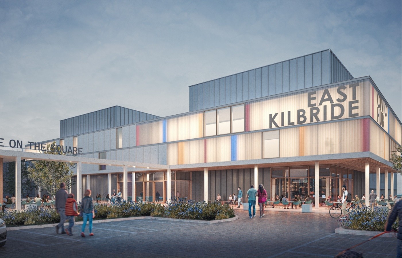 The Civic Hub planned for East Kilbride town centre.