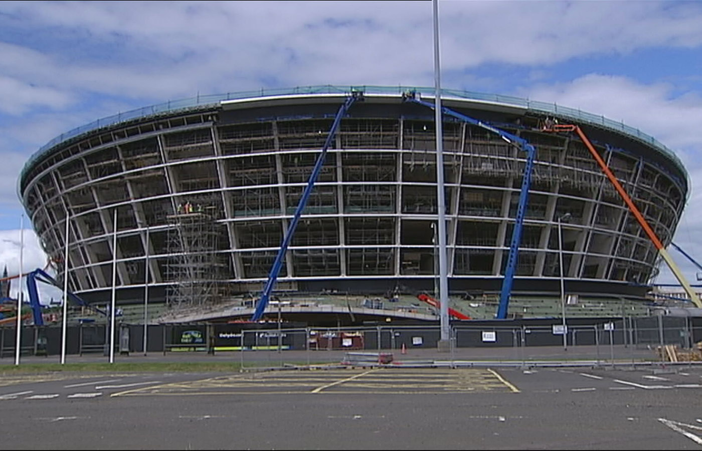 The Hydro under construction in Glasgow.