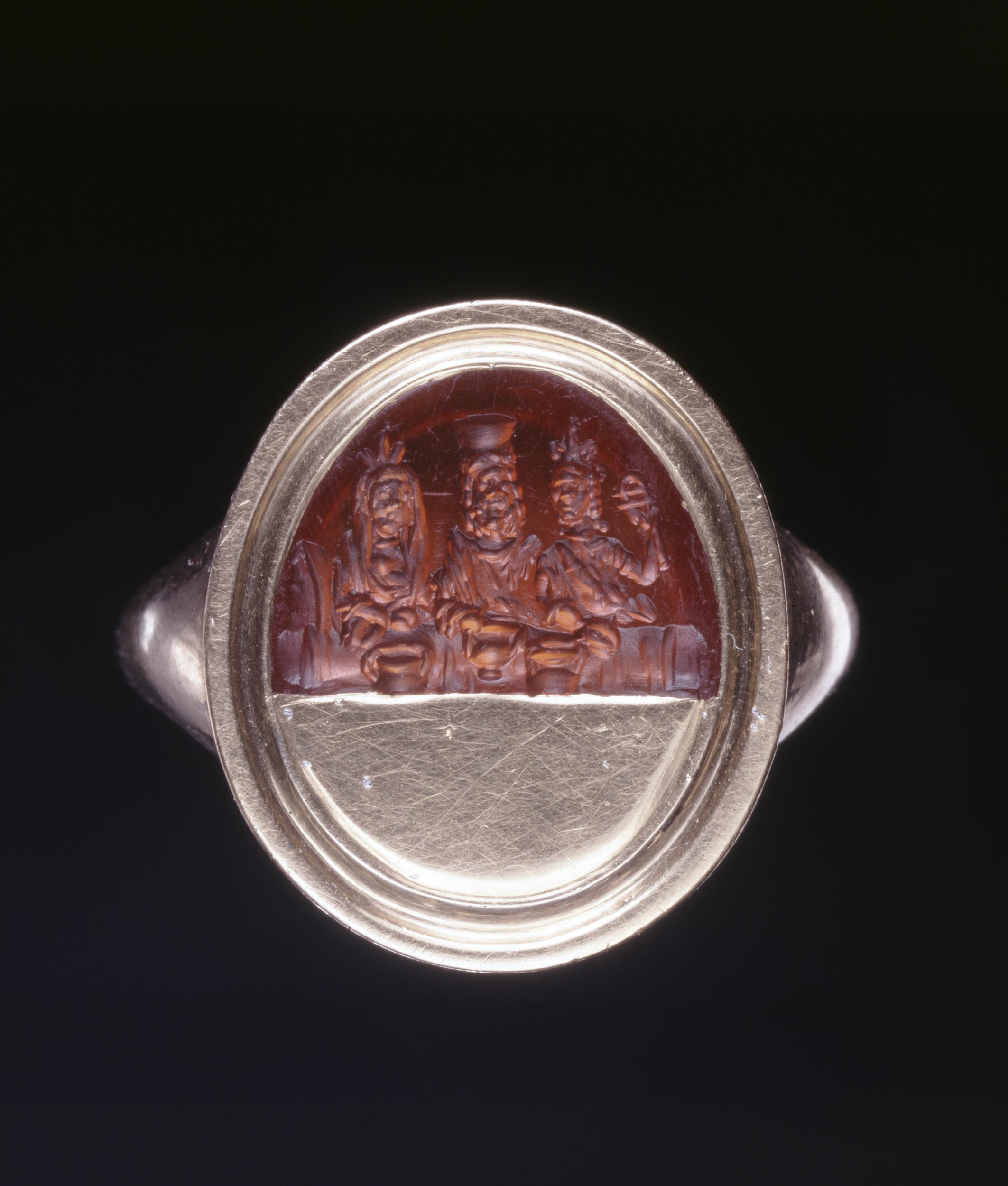 Upper part of Sard gem, which is similar to missing items (The Trustees of the British Museum/PA)