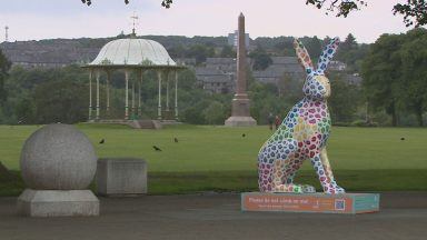 Giant hare sculptures to be auctioned off for charity