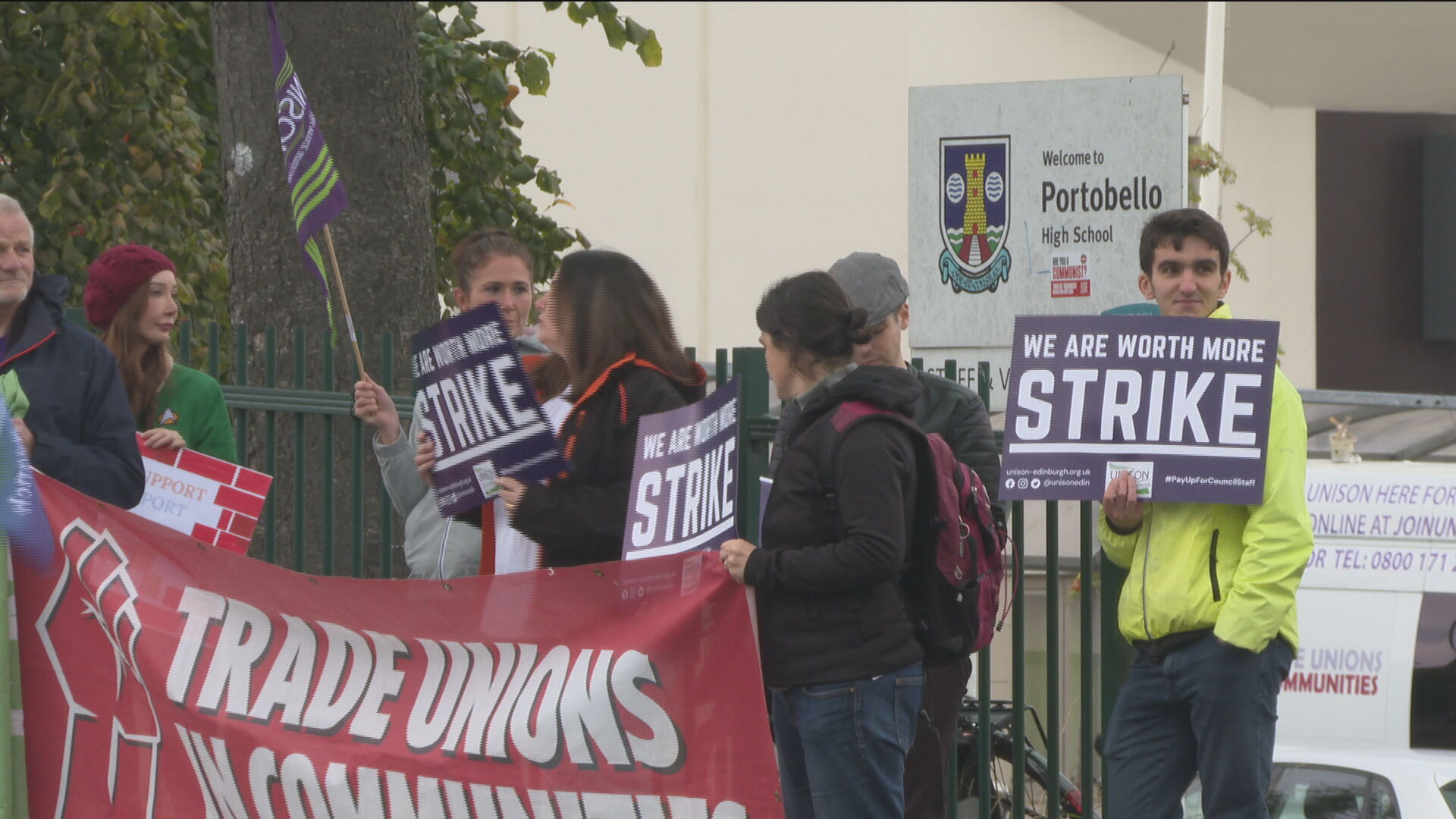 Hundreds of schools closed as support staff walked out on strike in September