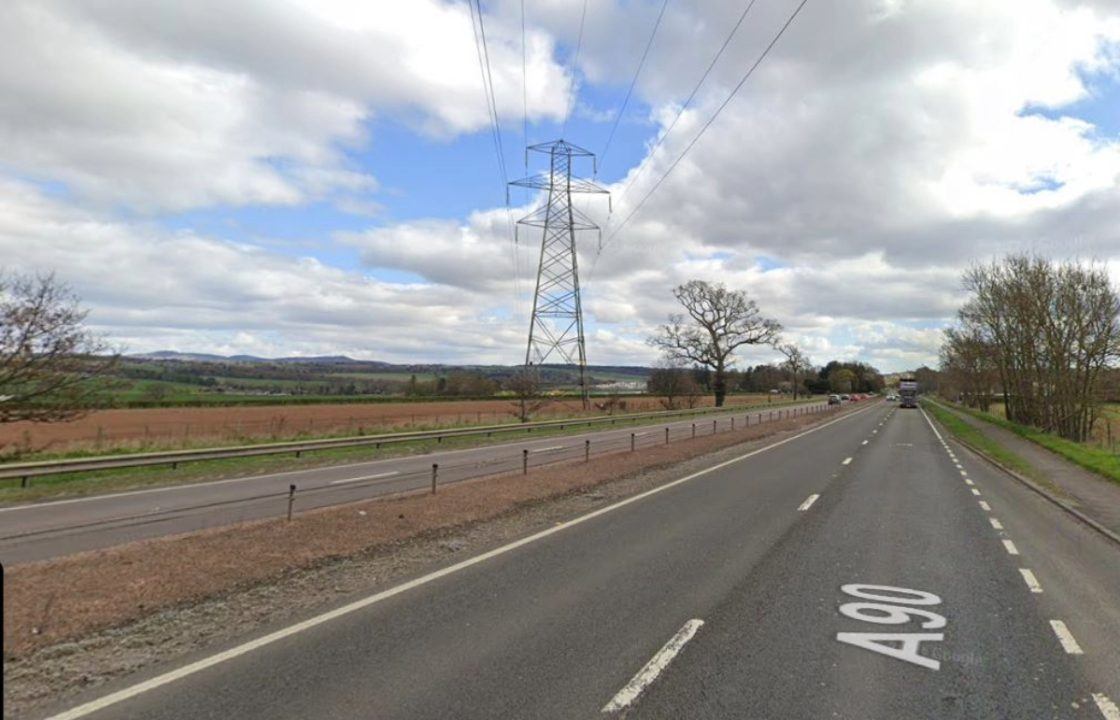 Driver of Audi in hospital after crash on A90 closes road for six hours near Longforgan