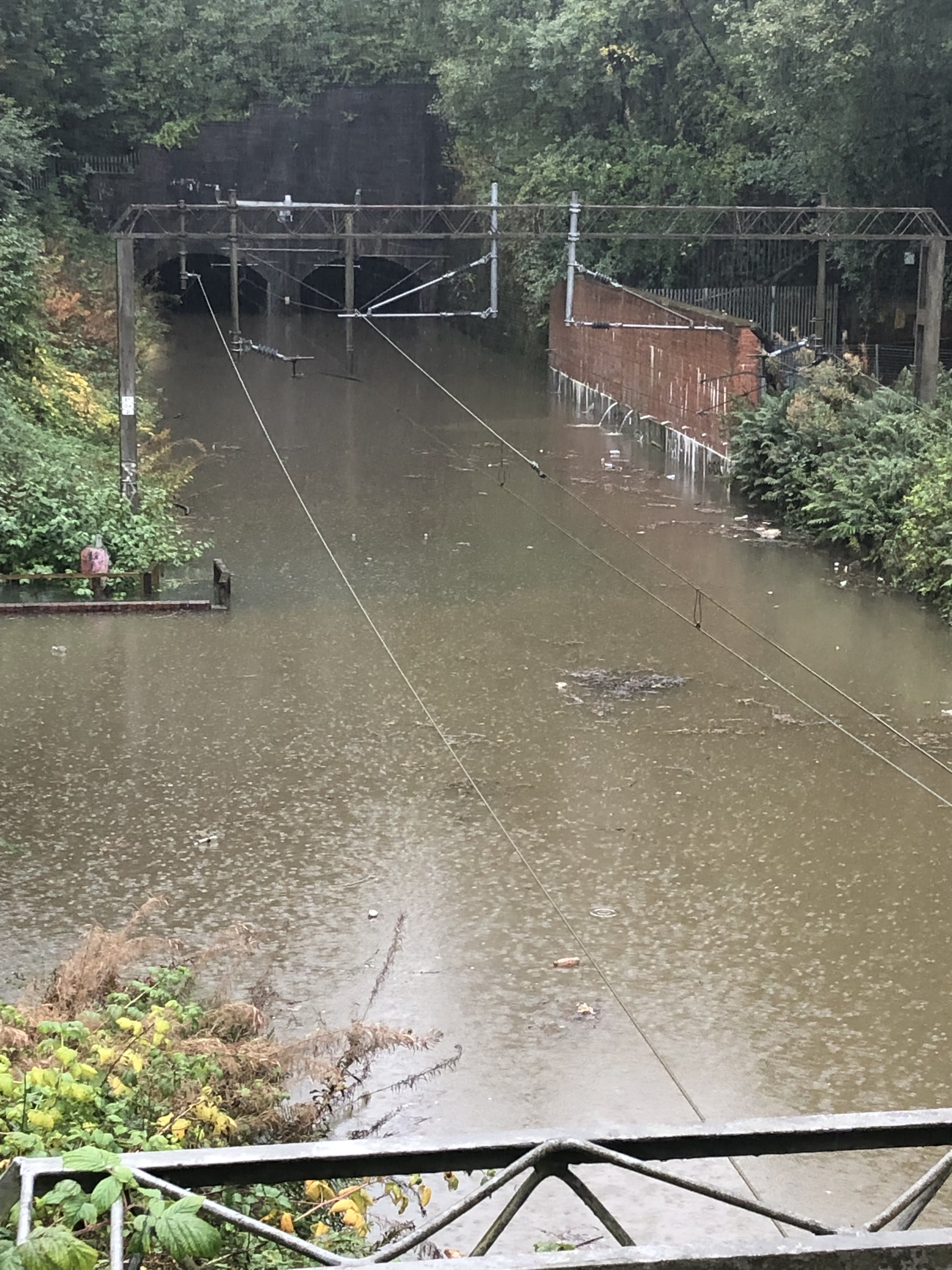 Dalmuir Twin Tunnels flooded.