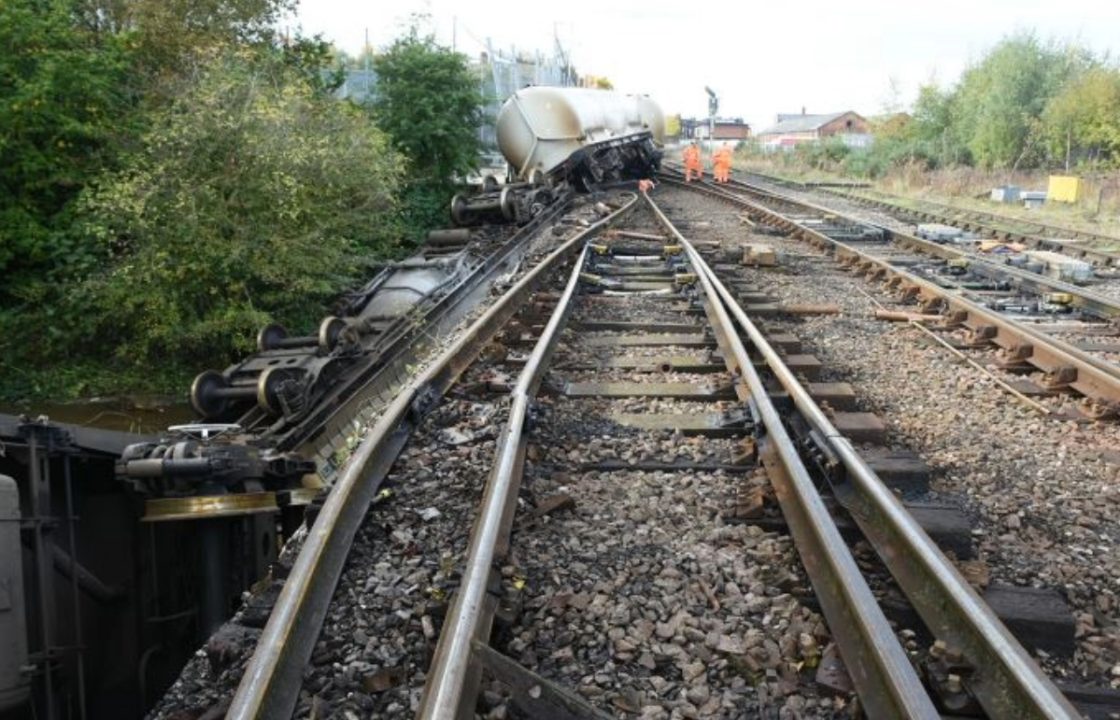 Faulty wheels caused cement train set for North Lanarkshire to derail and two month line closure