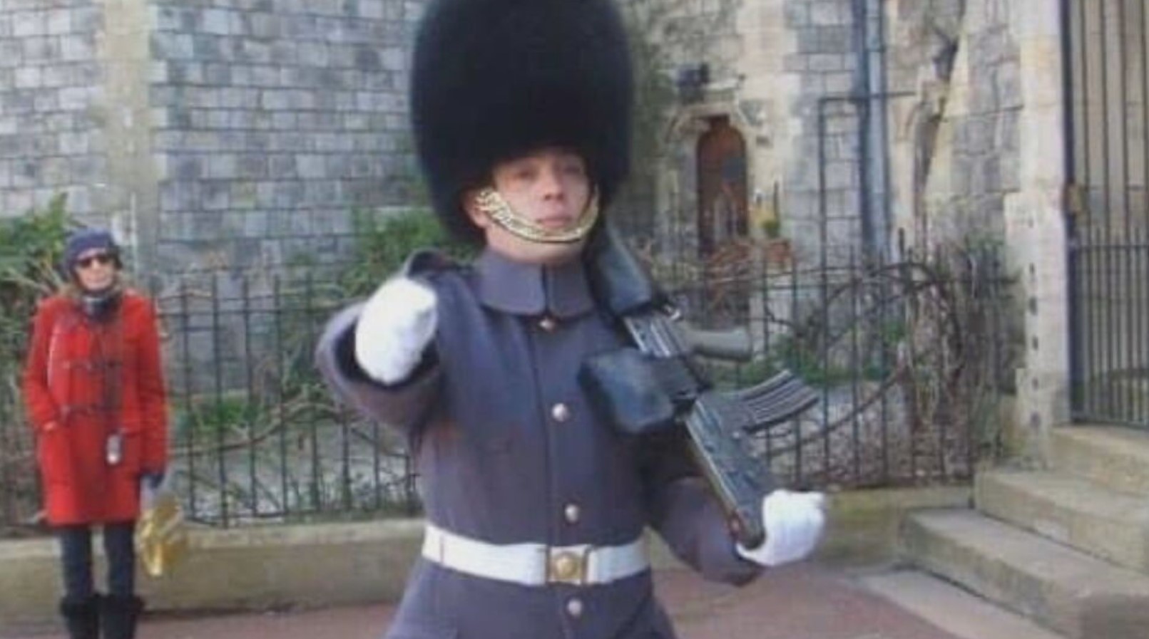 Paul guarding Buckingham Palace aged 30
