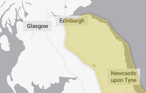 Further heavy rain is expected to affect south east Scotland on Thursday