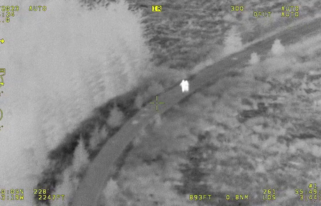 Children lost in woods rescued after being spotted by helicopter