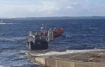 Largs lifeboat crews called to rescue 44-foot yacht which ran aground in Ayrshire