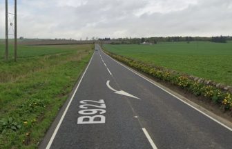 Motorcyclist left in hospital after collision with car near Kinglassie