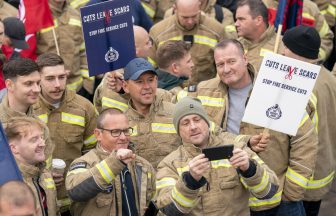 Firefighters rally outside Holyrood to warn budget cuts threaten ‘disaster’
