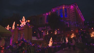 Seamill family transform house for Halloween with ‘Witching Hour’ theme