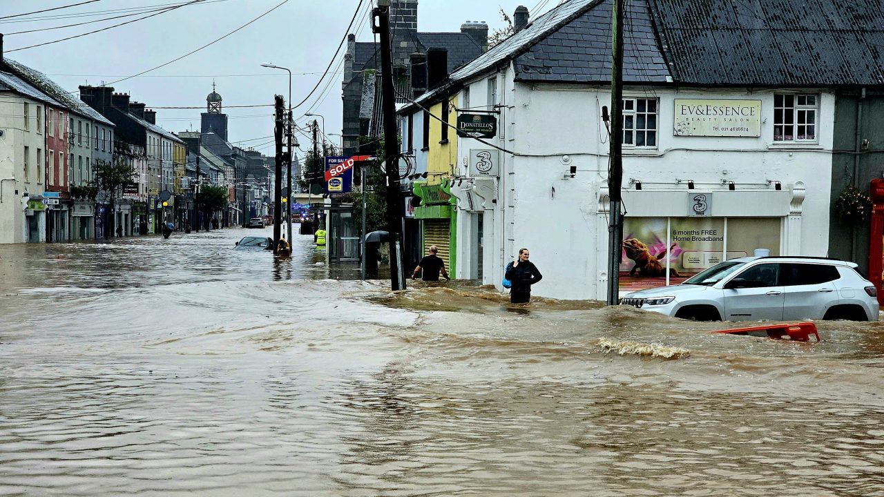 Clean-up under way after Irish towns and villages swamped by Storm Babet floods