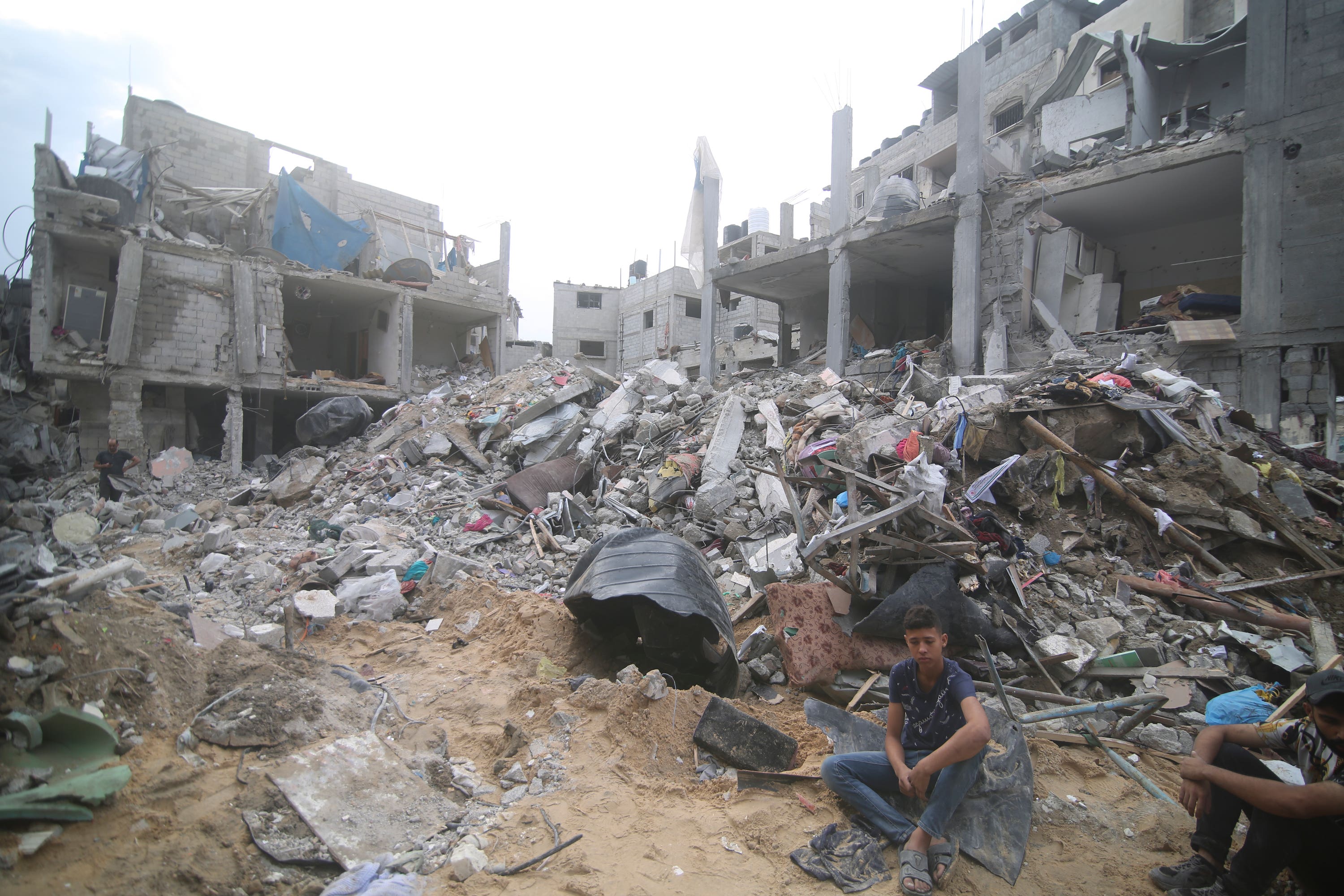 An Israeli strike is reported to have killed dozens of people in the Rafah refugee camp.