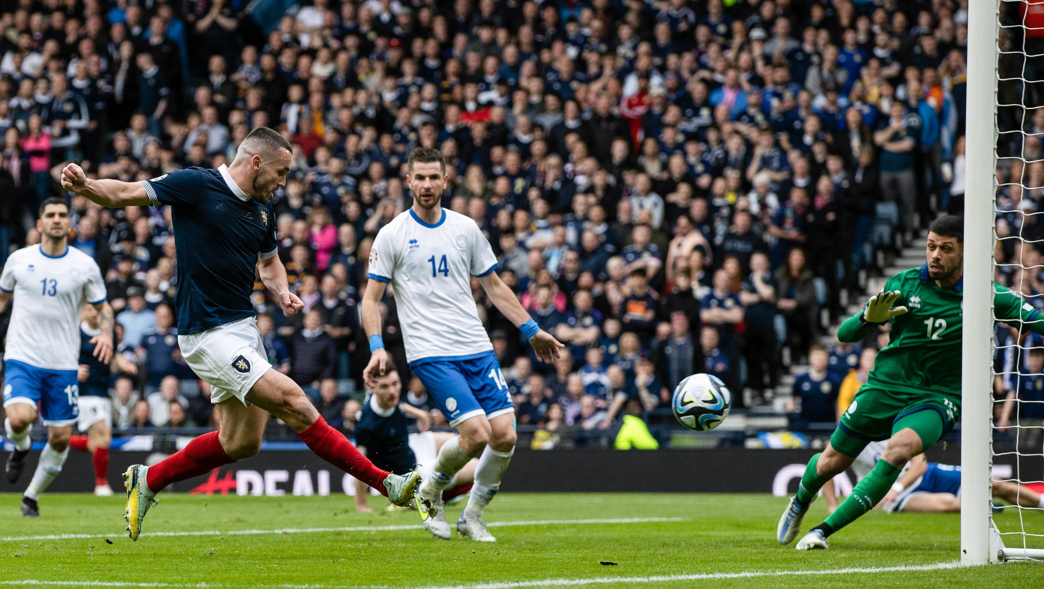 John McGinn scored the first goal of Scotland's Euro 2024 qualifying campaign. (Photo by Craig Williamson / SNS Group)