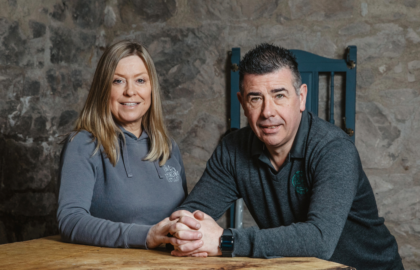 June and Cameron McCann founders of Stirling Distillery.