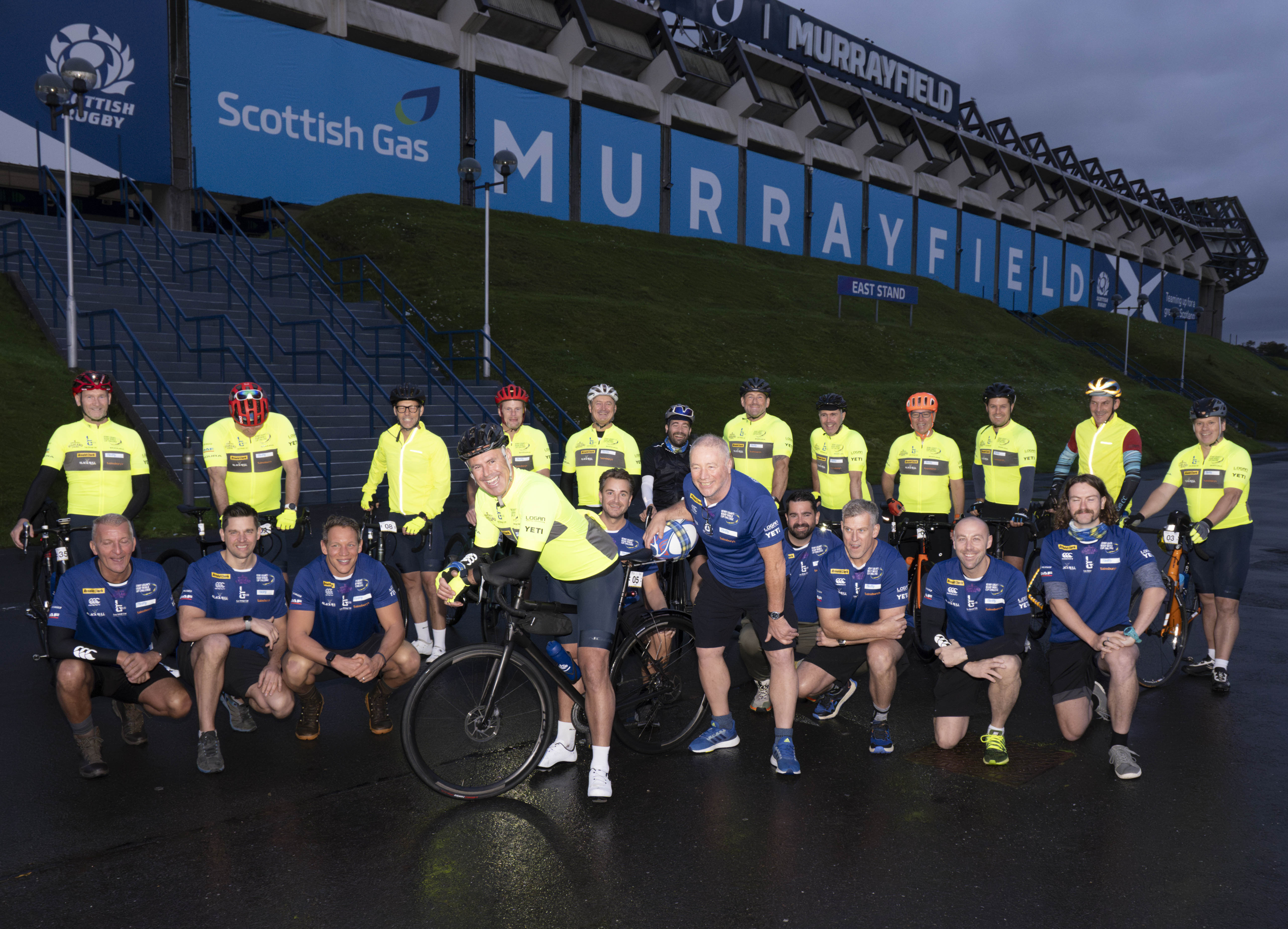 The team set off from Murrayfield in Edinburgh last weekend.