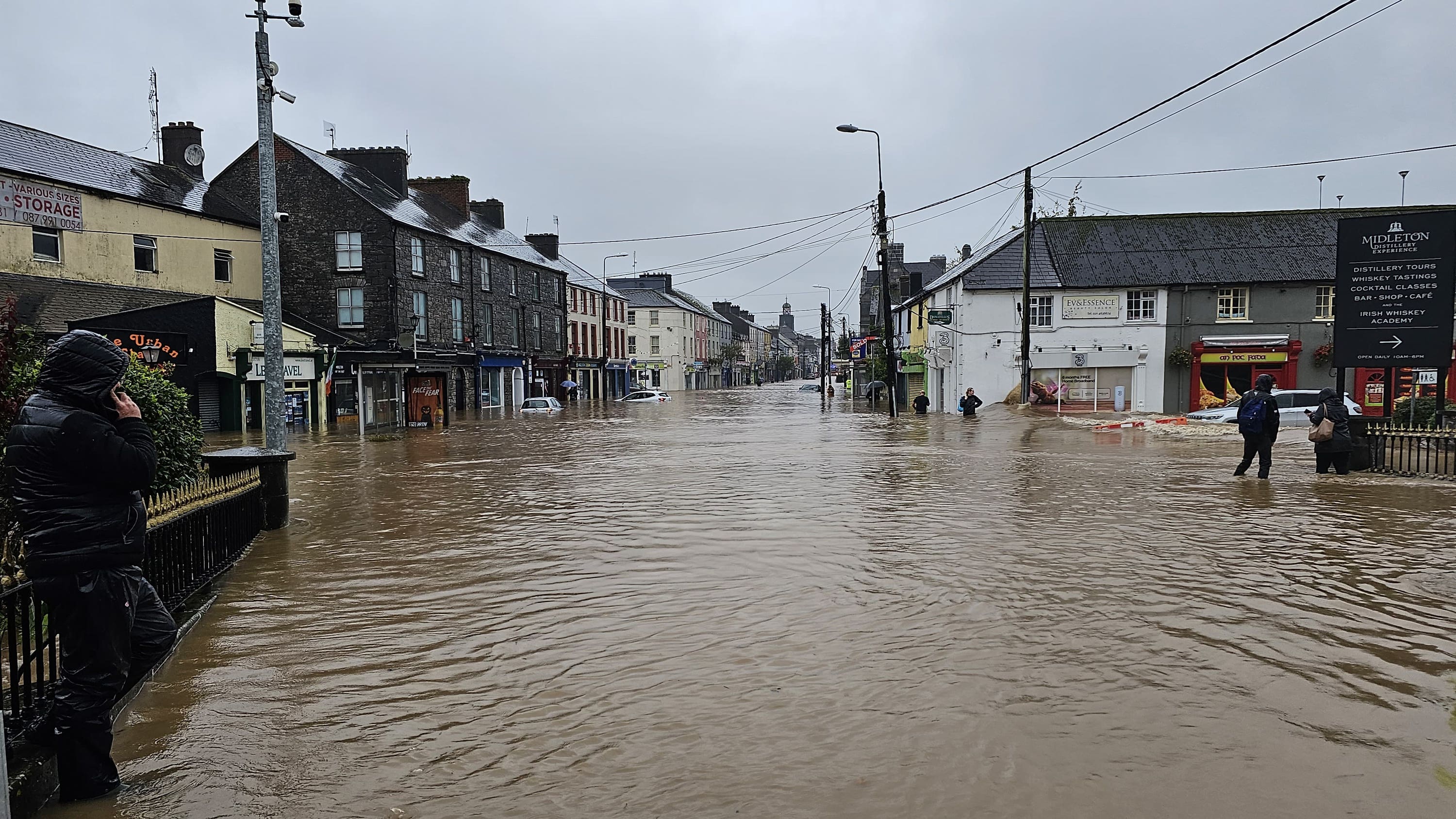 Flooding in Midleton, Co Cork.
