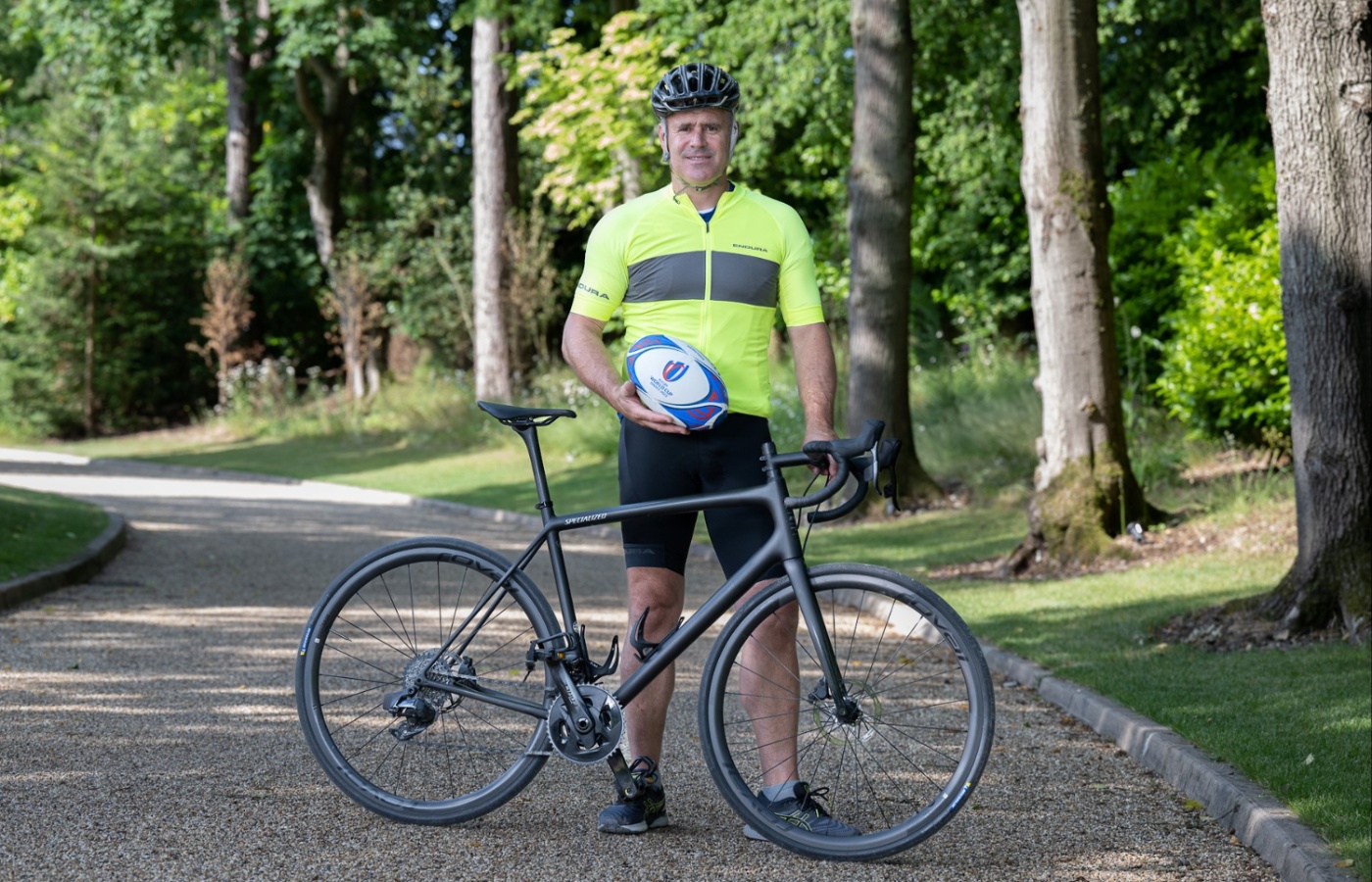 Kenny Logan, 51, has started his Rugby World Cup Challenge – a seven-day, 700-mile, cycling and walking endurance event. 