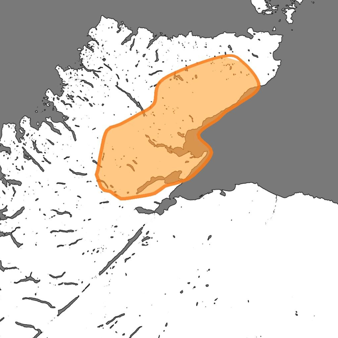 Amber rain warning in the Highlands.