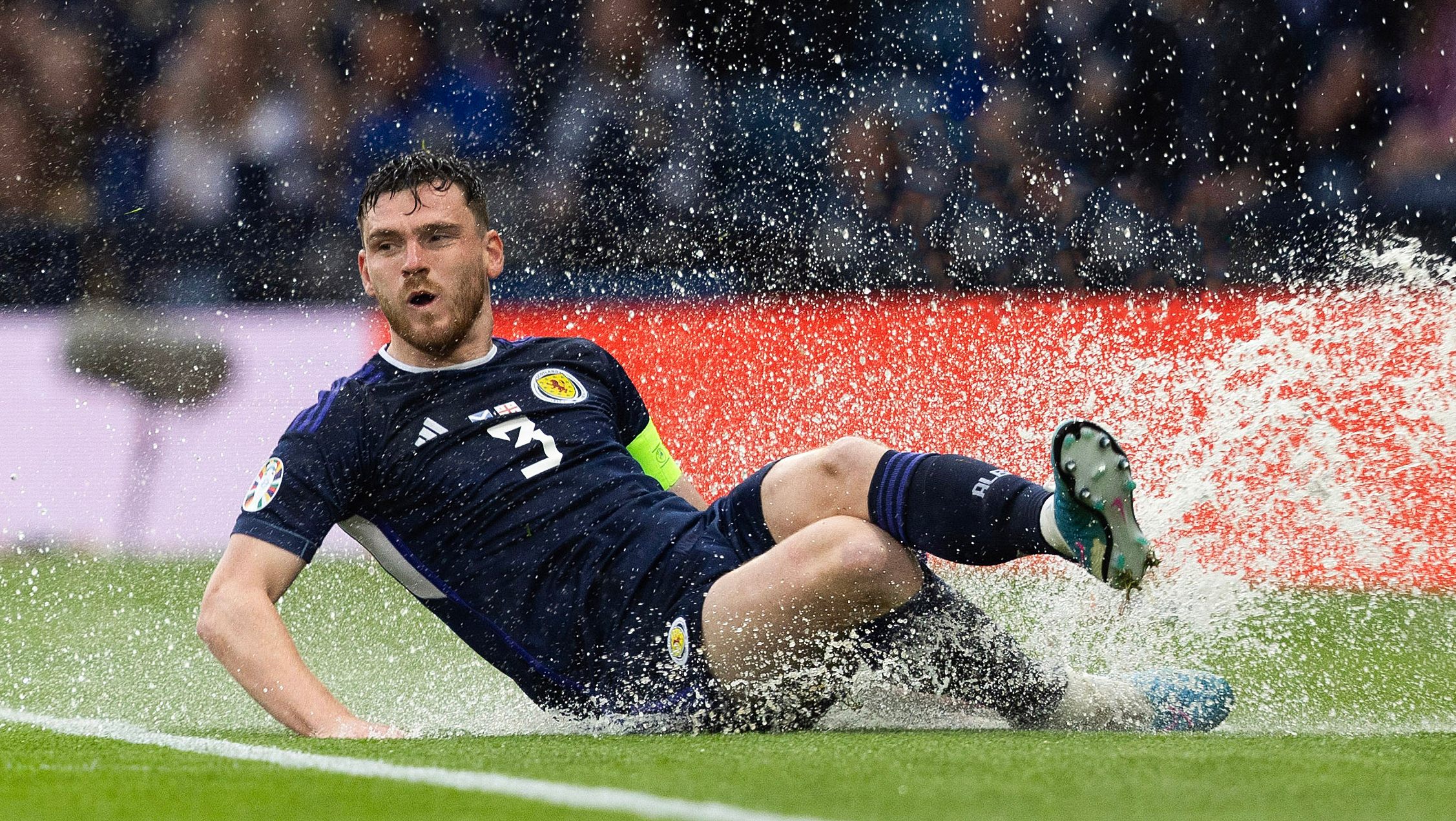 Conditions at Hampden became unplayable after heavy rain in Mount Florida. (Photo by Craig Foy/SNS Group)