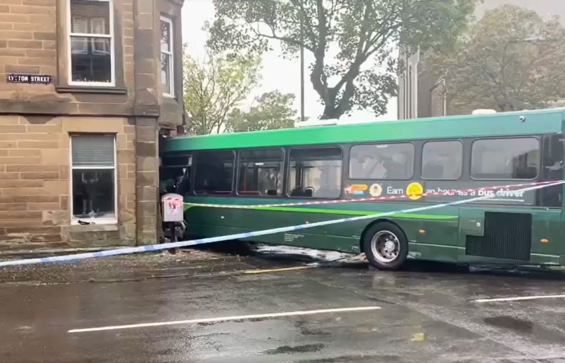 Driver in ‘stable condition’ after bus crashes into block of flats in Blackness Avenue, Dundee