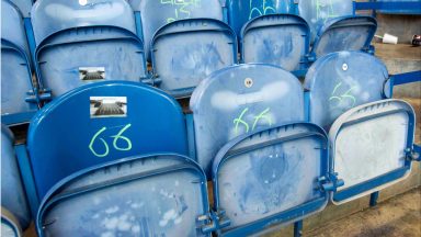 Rangers condemn graffiti mocking Ibrox disaster after stickers left in Hibs end of Premiership clash