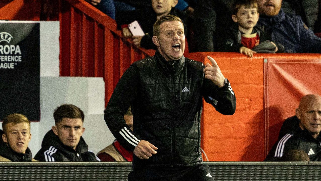 Barry Robson frustrated Aberdeen could not find winner against HJK Helsinki in Europa Conference League