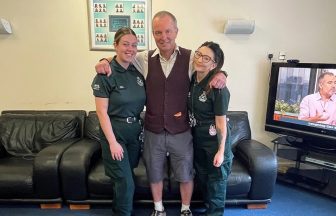 Milngavie grandad who received lifesaving CPR reunites with Scottish Ambulance Service crews