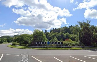 Two-vehicle crash restricts major A8 road in both directions at Woodhall Roundabout in Port Glasgow