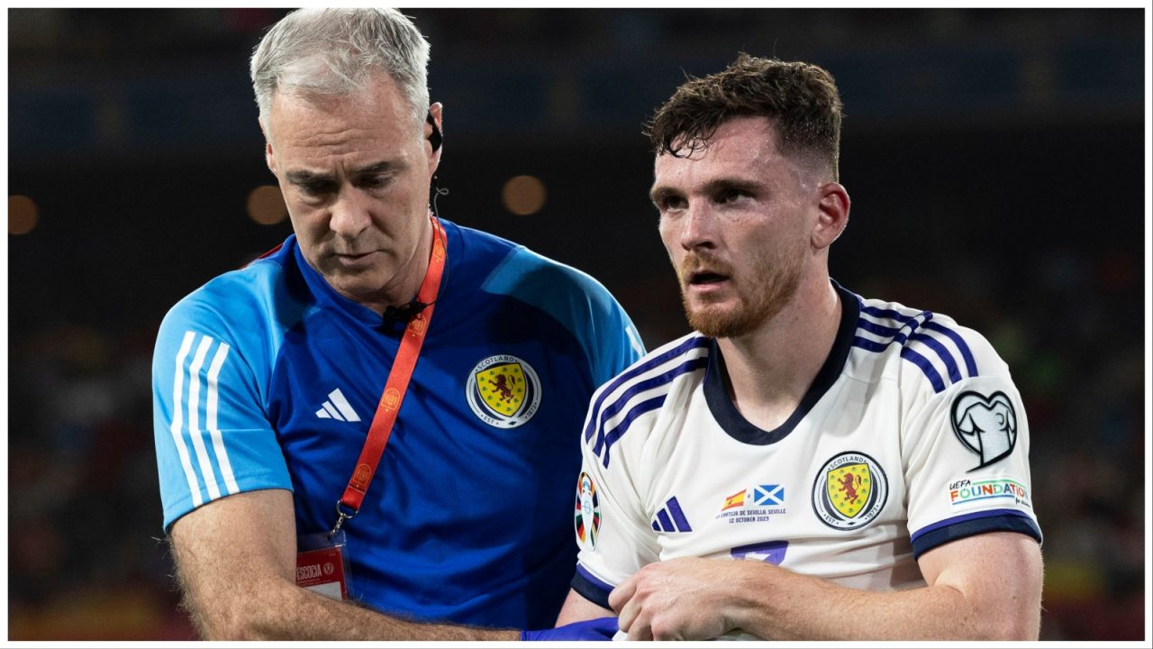 Andy Robertson facing shoulder surgery and will be ‘out for a while’