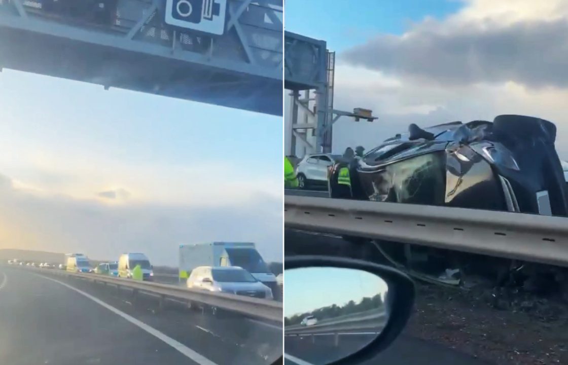 Three-car crash halts M90 towards Queensferry Crossing