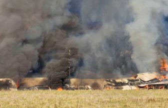 Fire crews rush to extinguish huge Clackmannanshire chicken farm blaze
