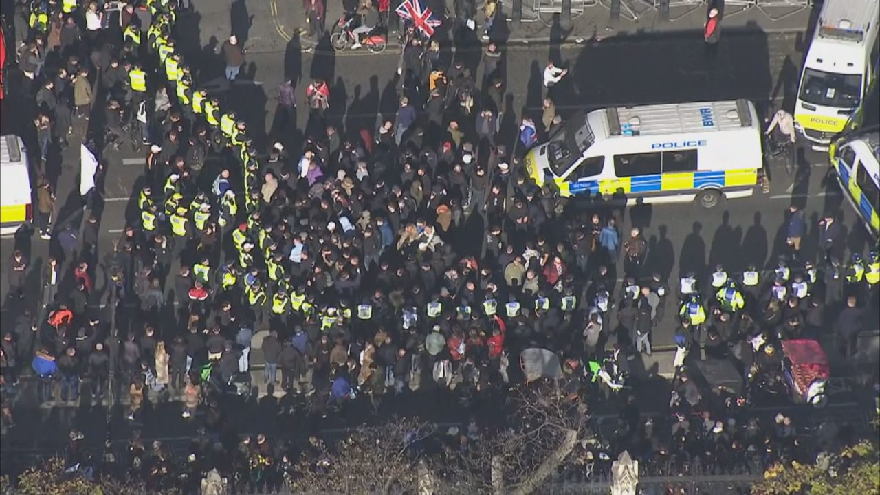 Over 80 far-right protestors arrested during demonstration against Pro-Palestine march in London