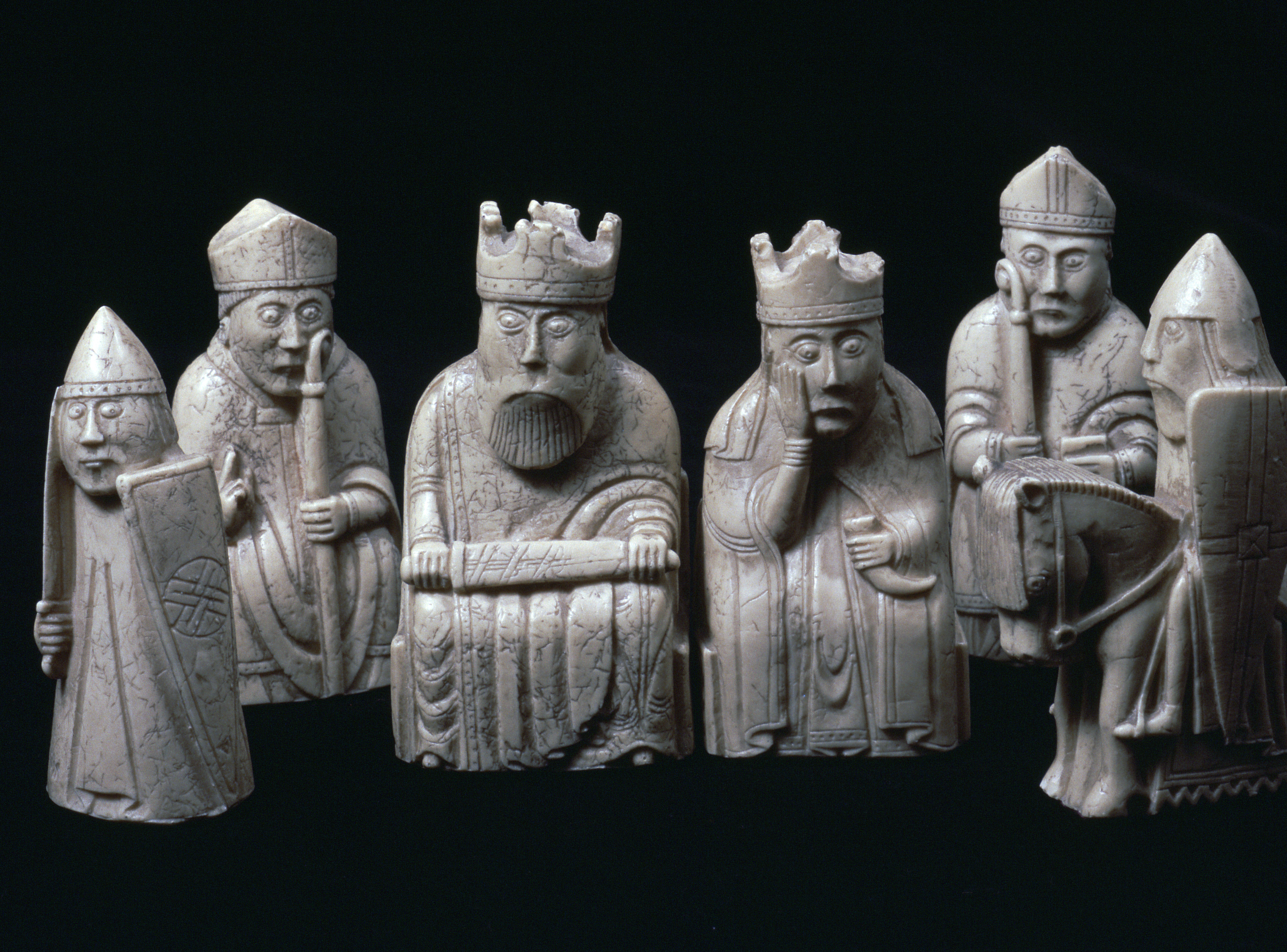 The Lewis Chessmen - part of the British Museum's collection.