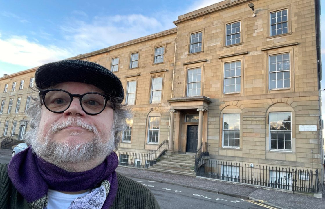 Guillermo del Toro visits ‘haunted house’ in Glasgow