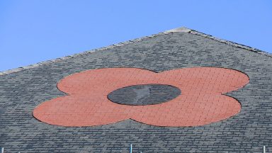 Poppy artwork unveiled on roof of Army community centre