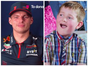 F1 champion Max Verstappen surprises nine-year-old cancer survivor during STV Children’s Appeal show