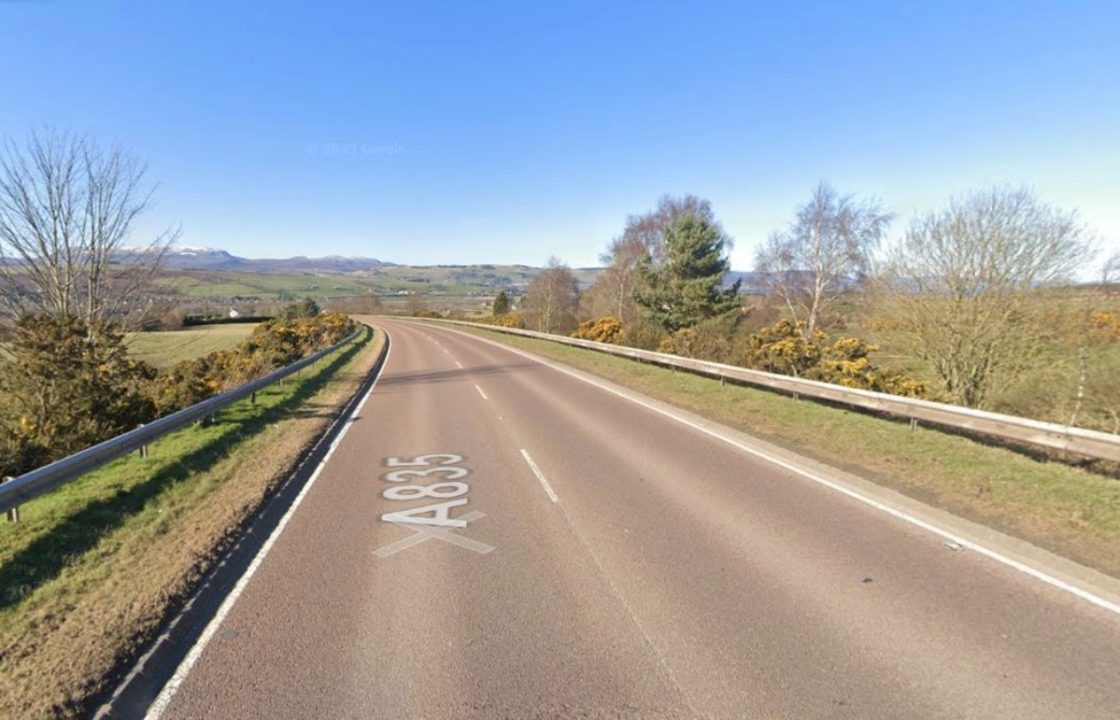 Man rushed to hospital following three-vehicle crash which closed A835 road in Highlands