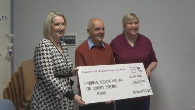 Man donates £100,000 to Ninewells Hospital in memory of neonatal nurse who saved him as a baby