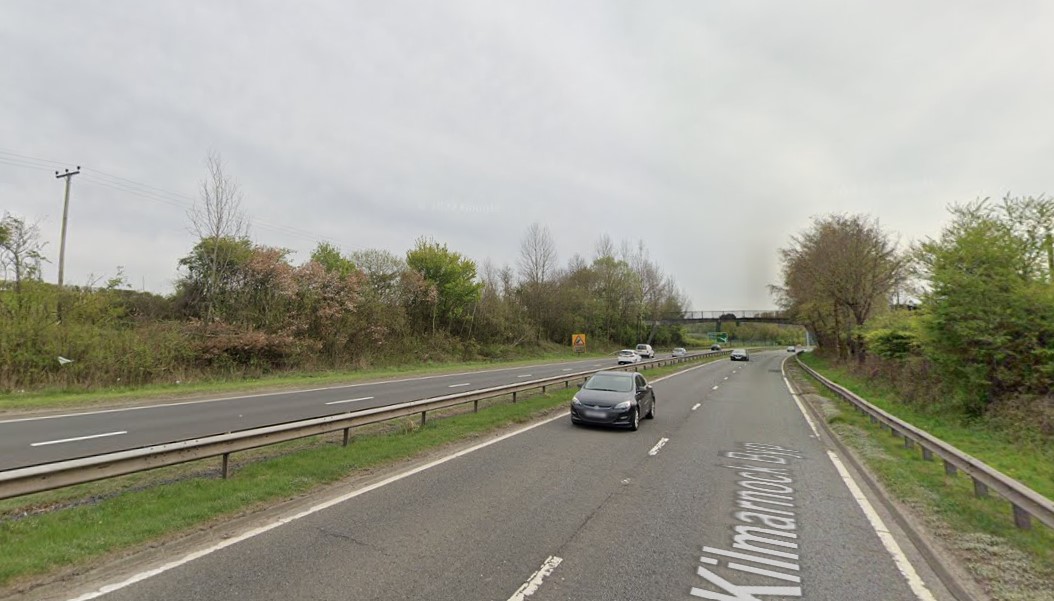 A77 road closed near Kilmarnock due to five-vehicle rush hour crash