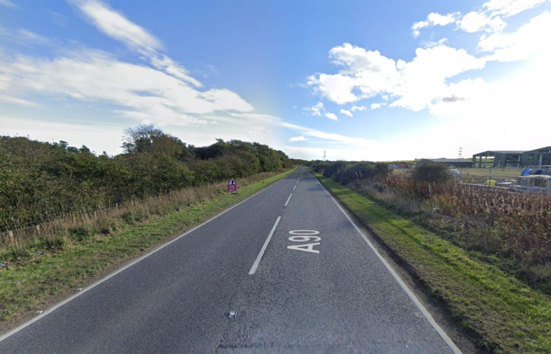 Man dies in hospital after A90 crash with lorry driver arrested