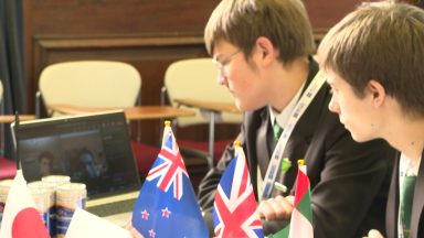 Cop28: School pupils take part in climate change conference simulation in Edinburgh