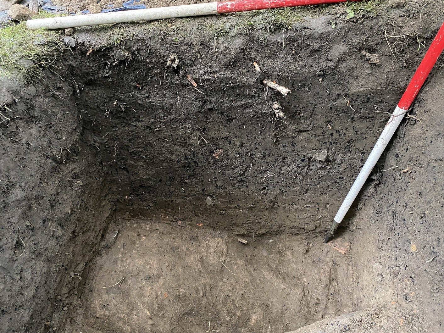The road was uncovered during a dig in a garden.