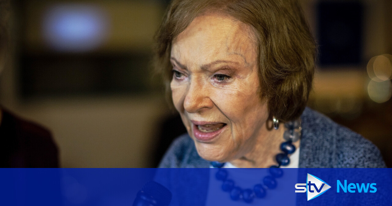 Former US first lady Rosalynn Carter, wife of 39th president Jimmy