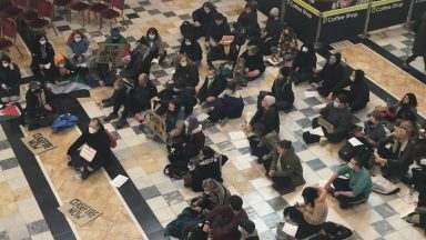 Pro-Palestine protesters shut down Kelvingrove Museum in Glasgow during sit-in