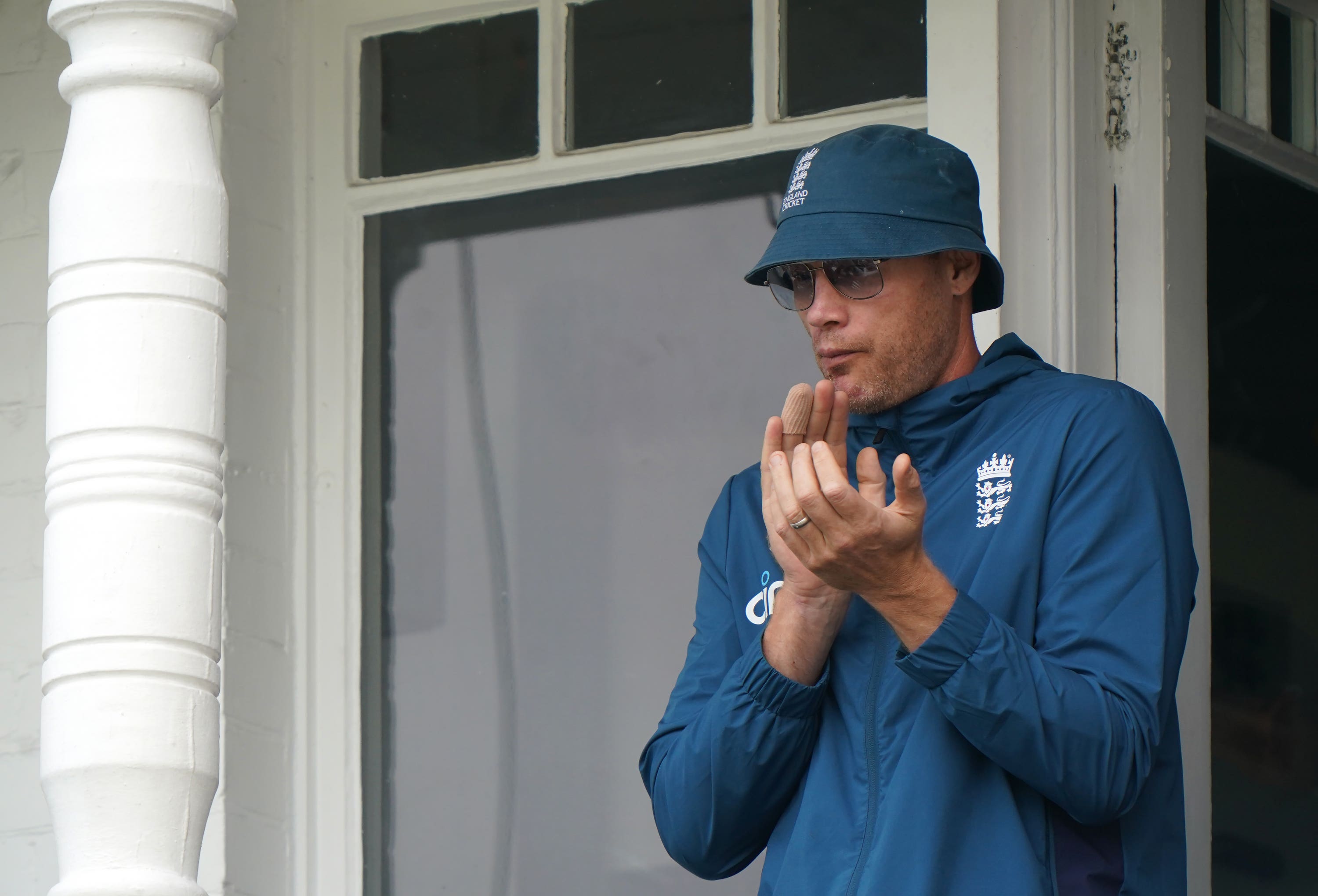 Andrew ‘Freddie’ Flintoff applauds from the balcony at an England cricket match in September (Tim Goode/PA)