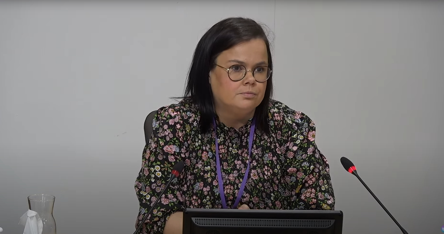 Screen grab from the Scottish Covid-19 Inquiry of Natasha Hamilton a member of Care Home Relatives Scotland (CHRS) giving evidence before the inquiry at Regus, Edinburgh. Issue date: Tuesday November 7, 2023.