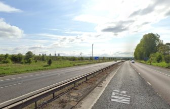 Police probe five-vehicle crash which closed M74 road  near Hamilton and Larkhall and left three in hospital