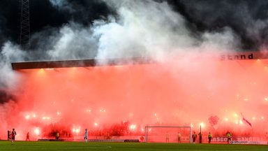 SPFL liasing with Police Scotland after pyro at Dundee v Rangers game