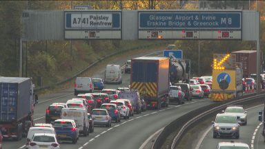 M8 rush-hour delays after two crashes in North Lanarkshire and West Lothian